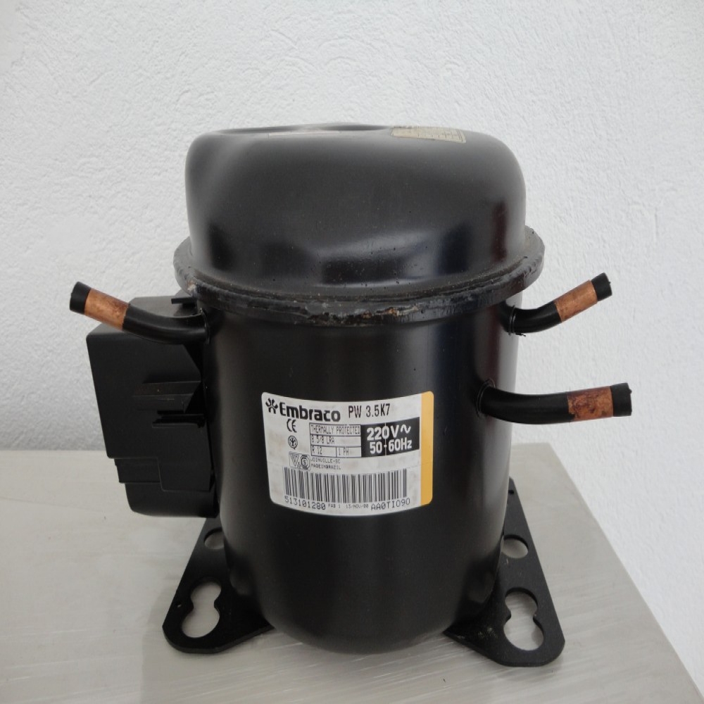 COMPRESSOR 3.5 K7 EMBRACO GÁS R12 1/10HP 220V 60Hz